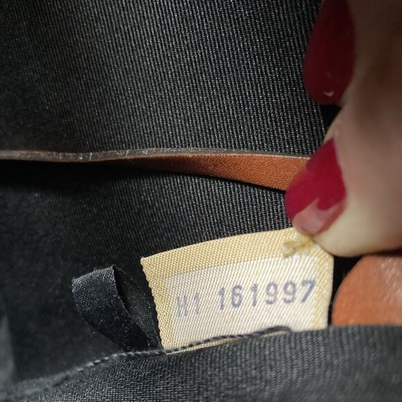 Dooney & Bourke Black Pebbled Leather Purse with Shoulder Strap & Brown Trim - Picture 9 of 11